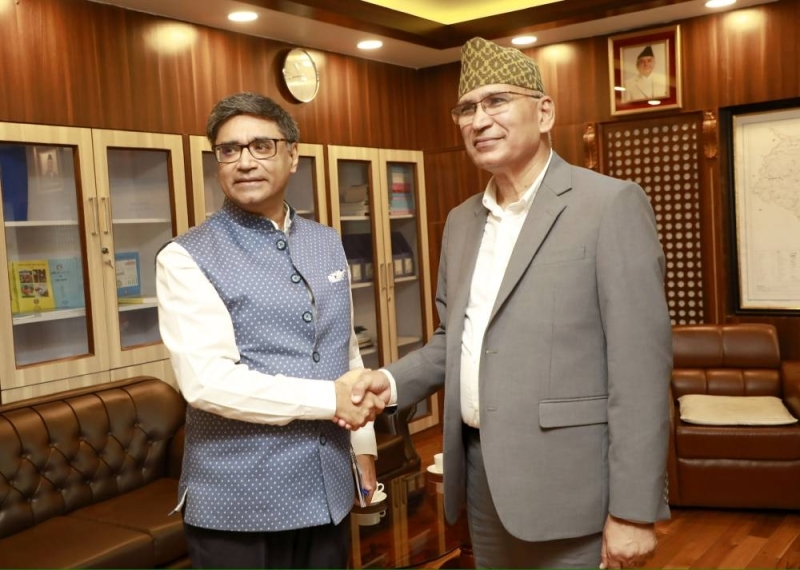 Indian Foreign Secretary Misri calls on Finance Minister Paudel