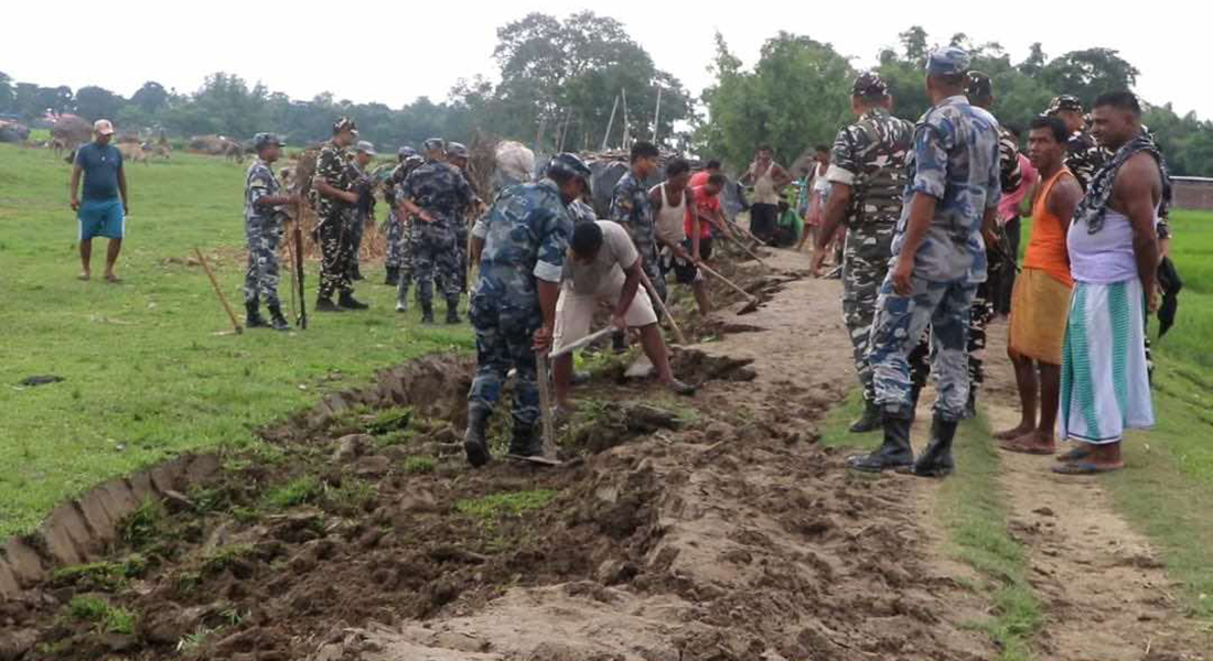 Locals protest against road construction in No-Man’s land