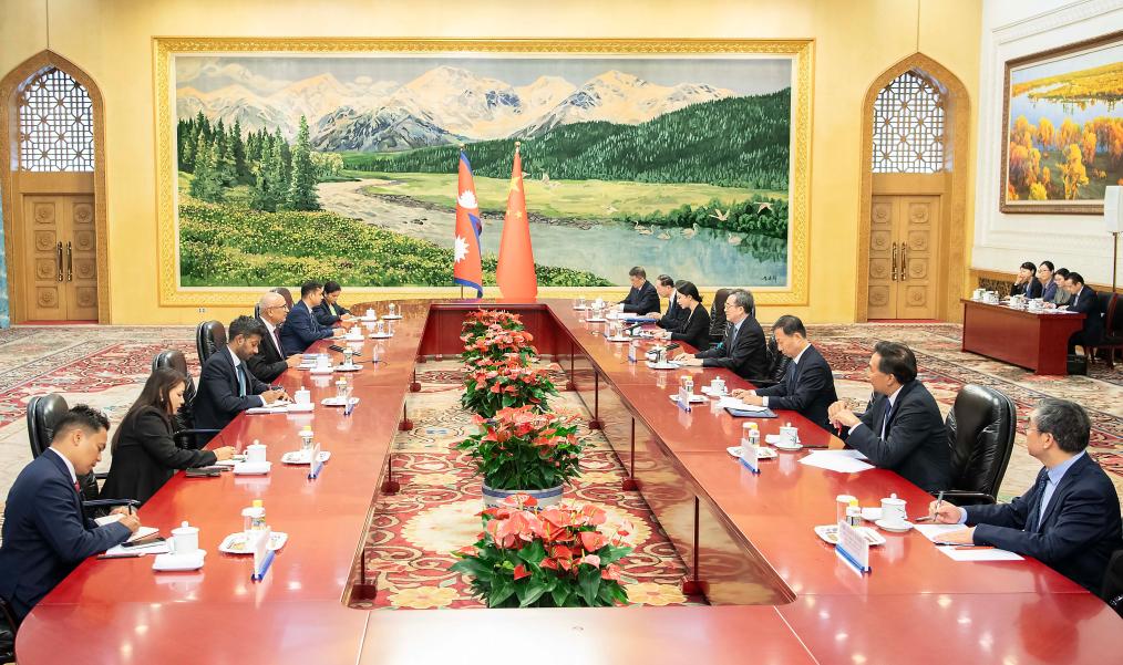 Chinese vice premier meets with Nepal’s deputy prime minister