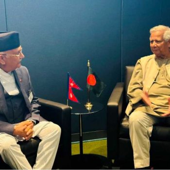 PM Oli, Bangladesh chief advisor hold talks in New York