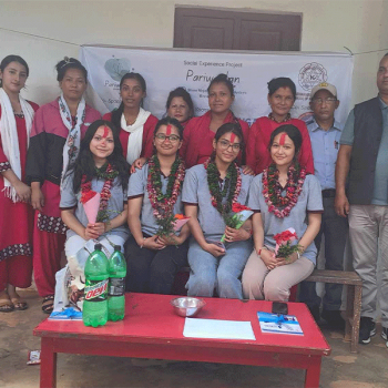 KUSOM students launch ‘Project Pariwartan’ in Tanahu school