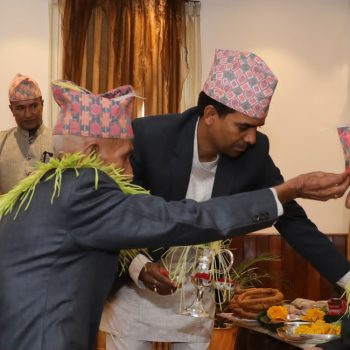 President Paudel receives Bijaya Dashami ‘tika’