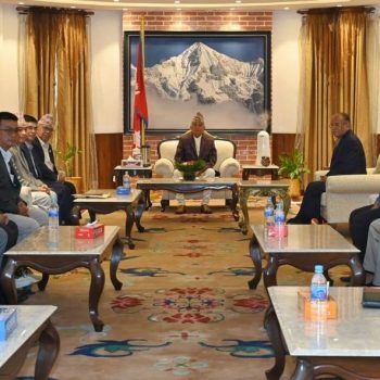 Major opposition parties’ leaders call on President Paudel