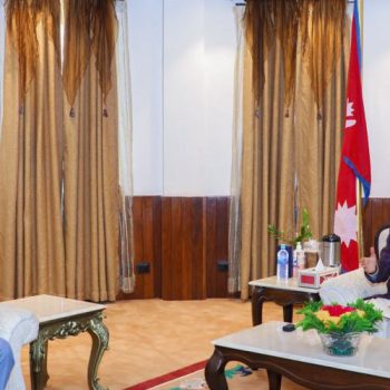 NA Chair Dahal calls on President Paudel