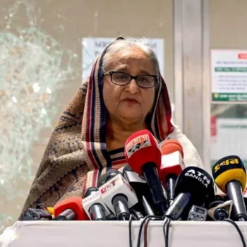 Bangladesh issues arrest warrant for ex-leader Hasina