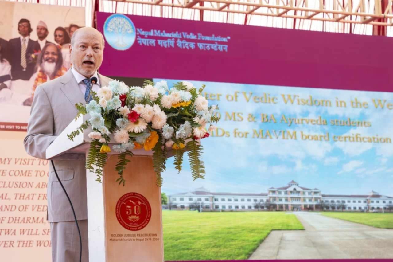 Nepal can lead the world to peace & happiness through Yoga and Yajna : Dr Hagelin