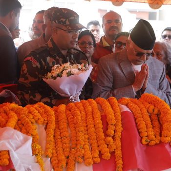 PM pays tributes to former Speaker Dhungana (With photos)