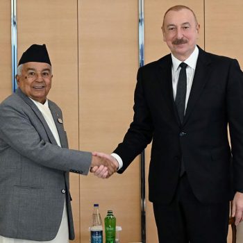 President Paudel and his Azerbaijani counterpart hold bilateral meeting