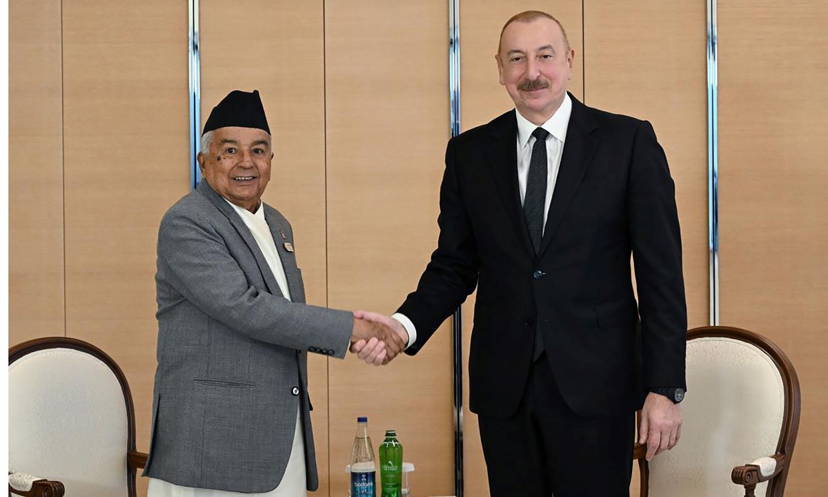 President Paudel and his Azerbaijani counterpart hold bilateral meeting