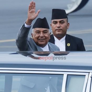 President Paudel returns home from Baku