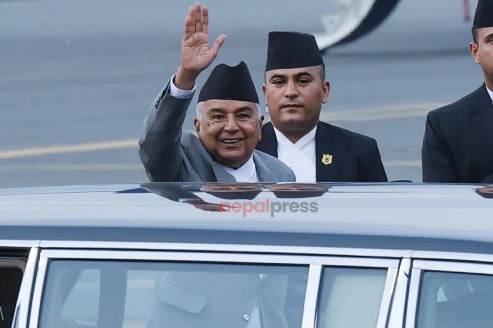 President Paudel returns home from Baku