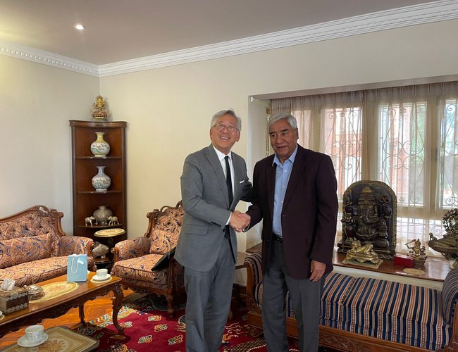 NC President Deuba, US Assistant Secretary of State Lu hold talks