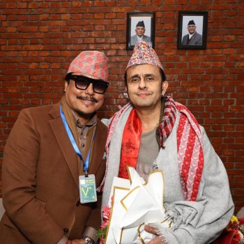 Popular Indian singer Sonu Nigam arrives in Nepal (With photos)