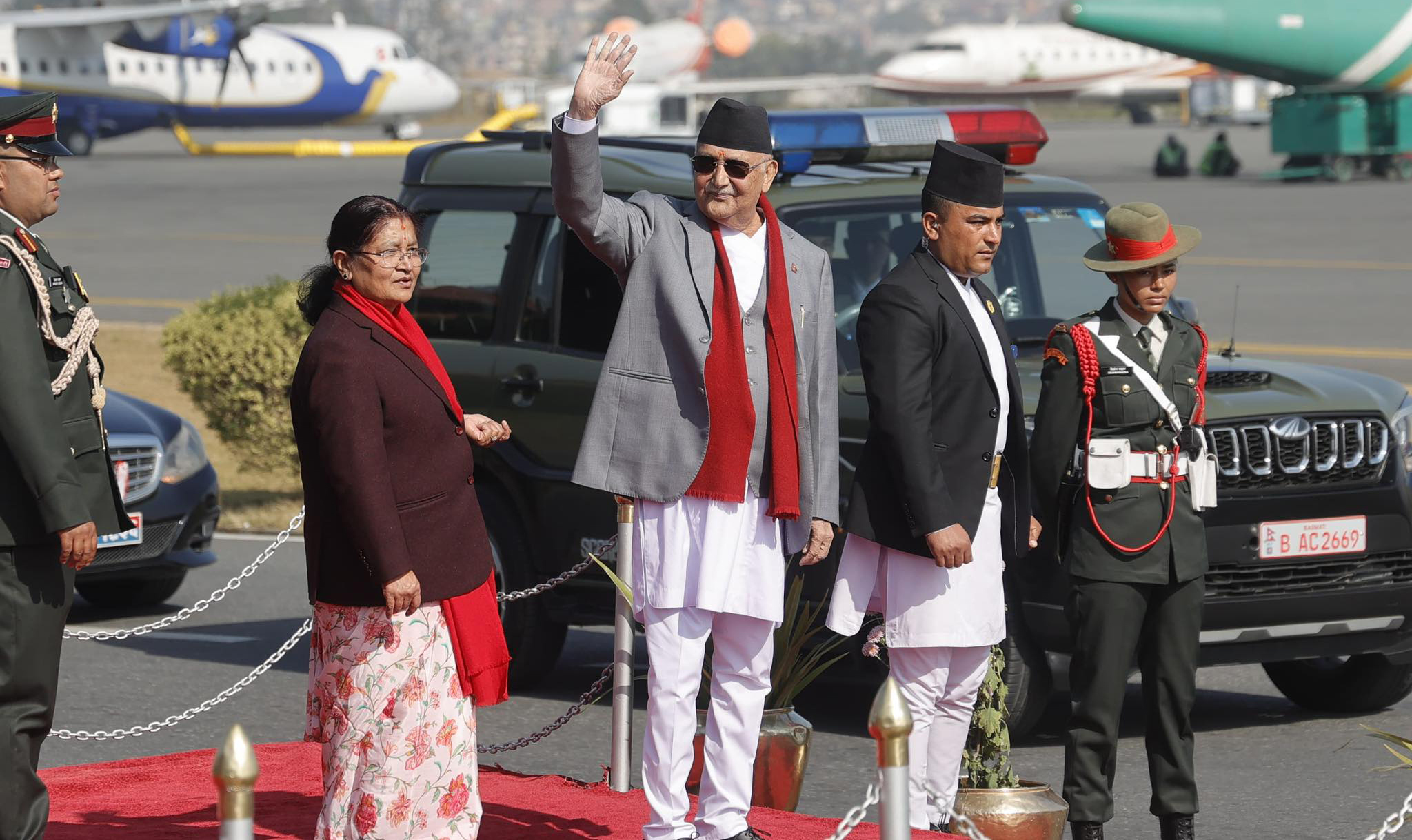 PM Oli leaves for four-day official visit to China (With photos)