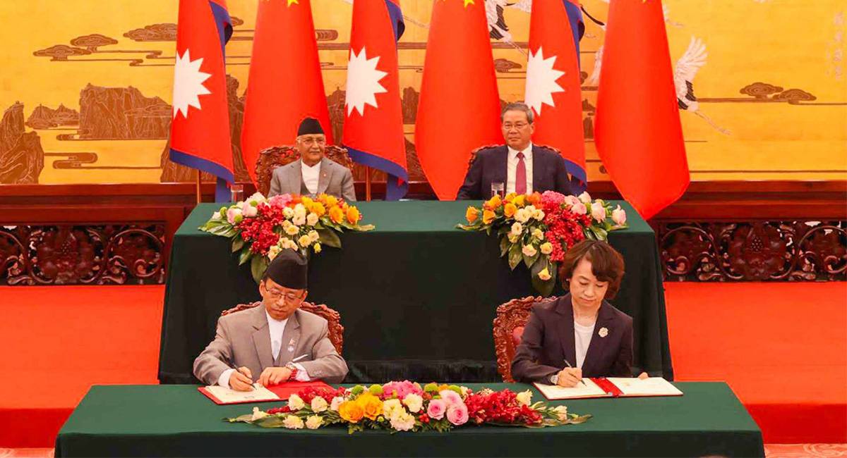 Nepal and China sign various bilateral agreements – Nepal Press