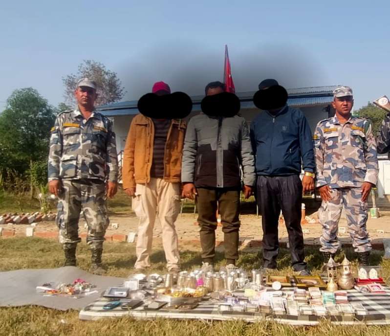 Three arrested with gold and silver worth over Rs 10 million in Kailali