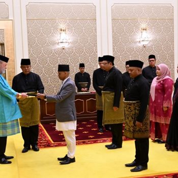 Ambassador Timsina presents Letter of Credence to King of Malaysia