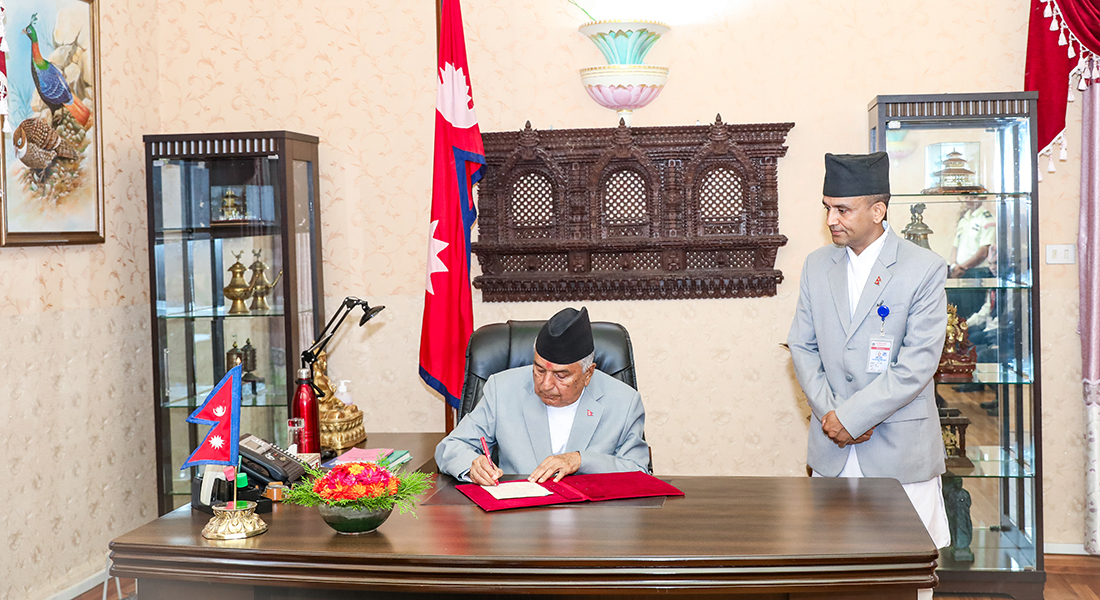 President Paudel summons winter session of Parliament