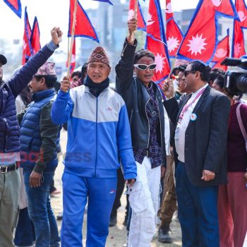 Pro-monarchy supporters stage protests outside TIA